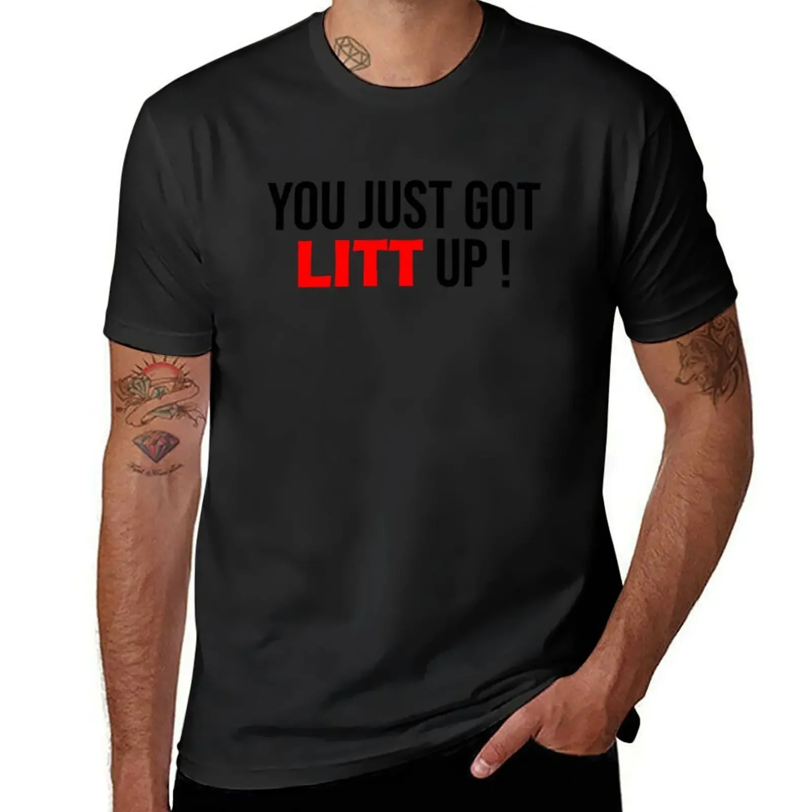 You just got litt up simple design T-Shirt tops oversizeds new edition for a boy clothing for men