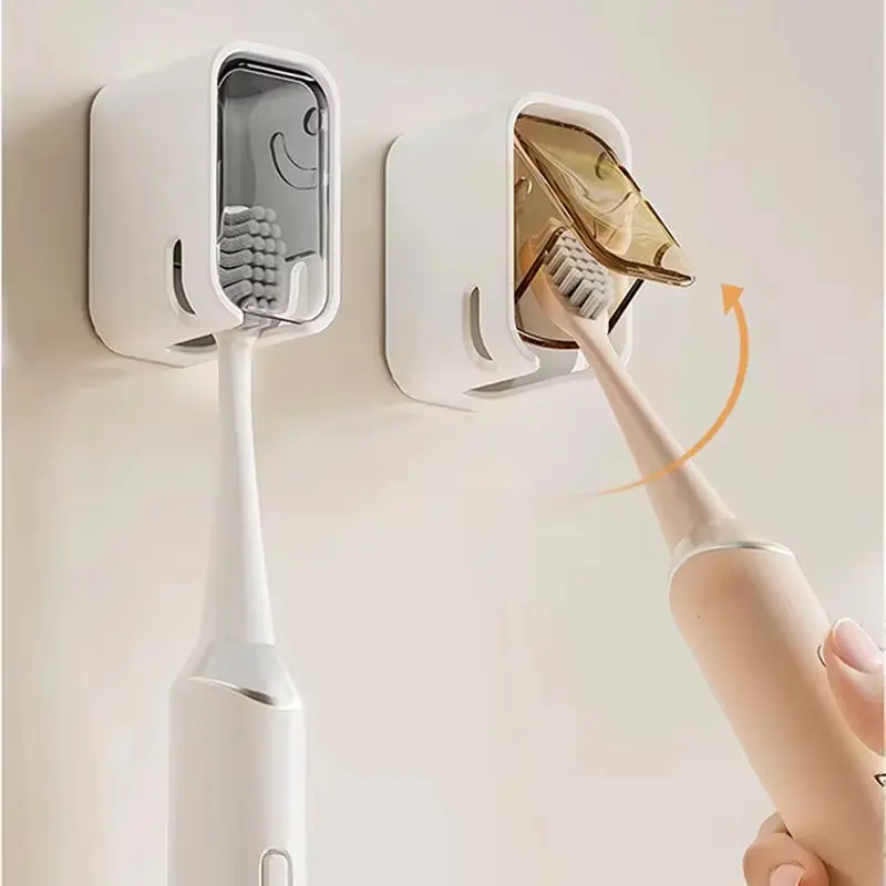 Wall-mounted toothbrush holder, non-punching toothbrush hook, bathroom toothbrush storage rack, bathroom toilet storage rack