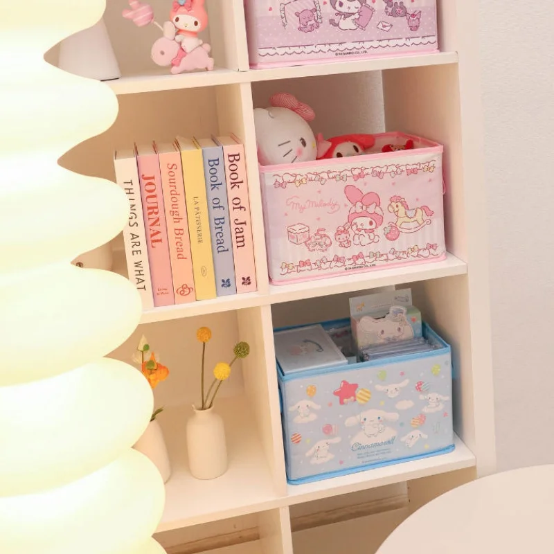 Genuine Sanrio Characters Multifunctional Book Doll Snack Storage Box Large Capacity Underwear Socks Home Storage Organization view 6