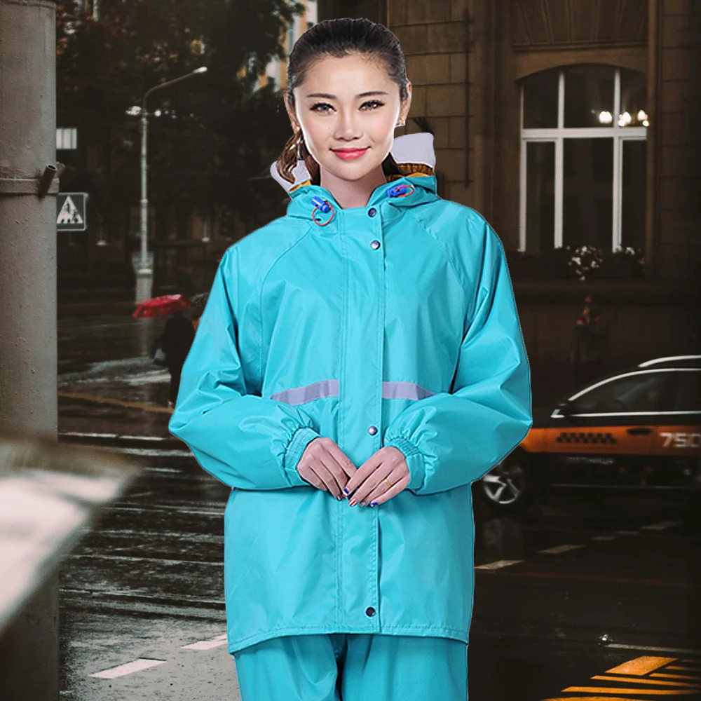 Rainstorm Prevention Raincoat Rainpants Suit Thickening Full Body Rainproof Split Raincoat Waterproof Reflective Rain Coat