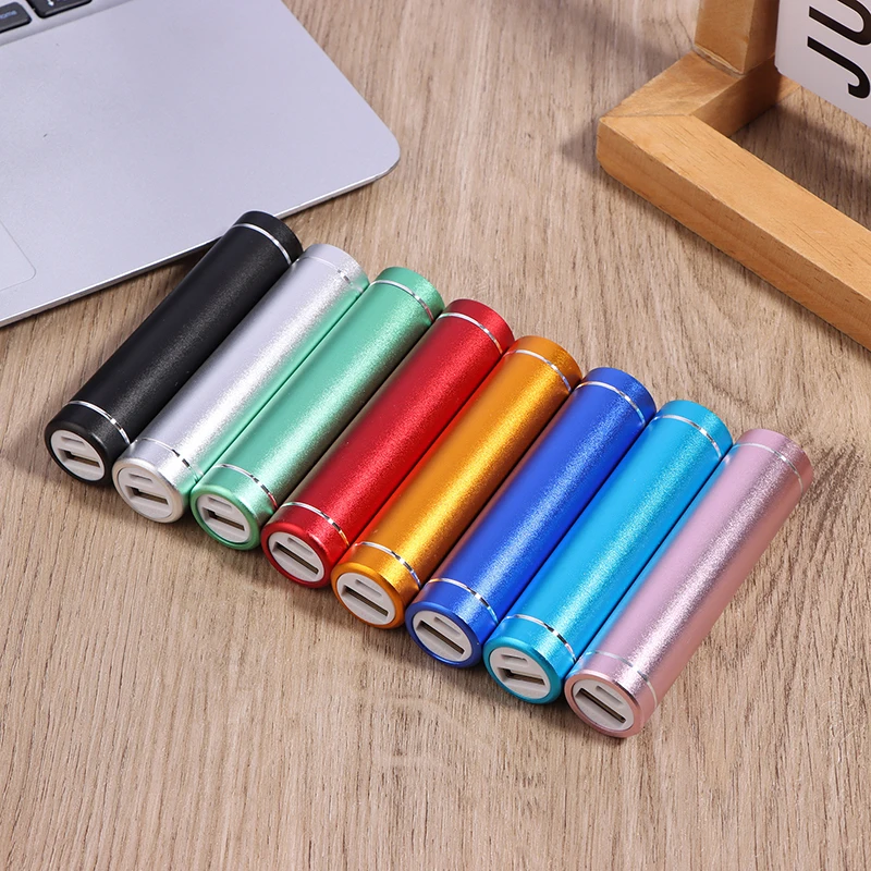 3Pcs DIY Power Bank Kit Aluminium Cylindrical Battery Shell Free Welding For 1X 18650 Battery 5V 1A USB External Charger