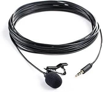 Saramonic SR-XMS2 Stereo Lavalier Omnidirectional Microphone with 6M Cable Professional Video for camera DSLR