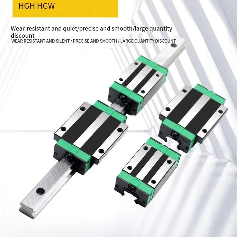 

HGH15 HGH20 HGH25 HGH30 linear guide rail block carriage CNC 3D printer miniature guides