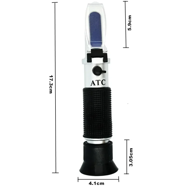 Handheld Brix Refractometer Sugar Tester Meter Saccharimeter ATC Sugar 0-32% Concentration Densimeter For Fruit Juice Grapes