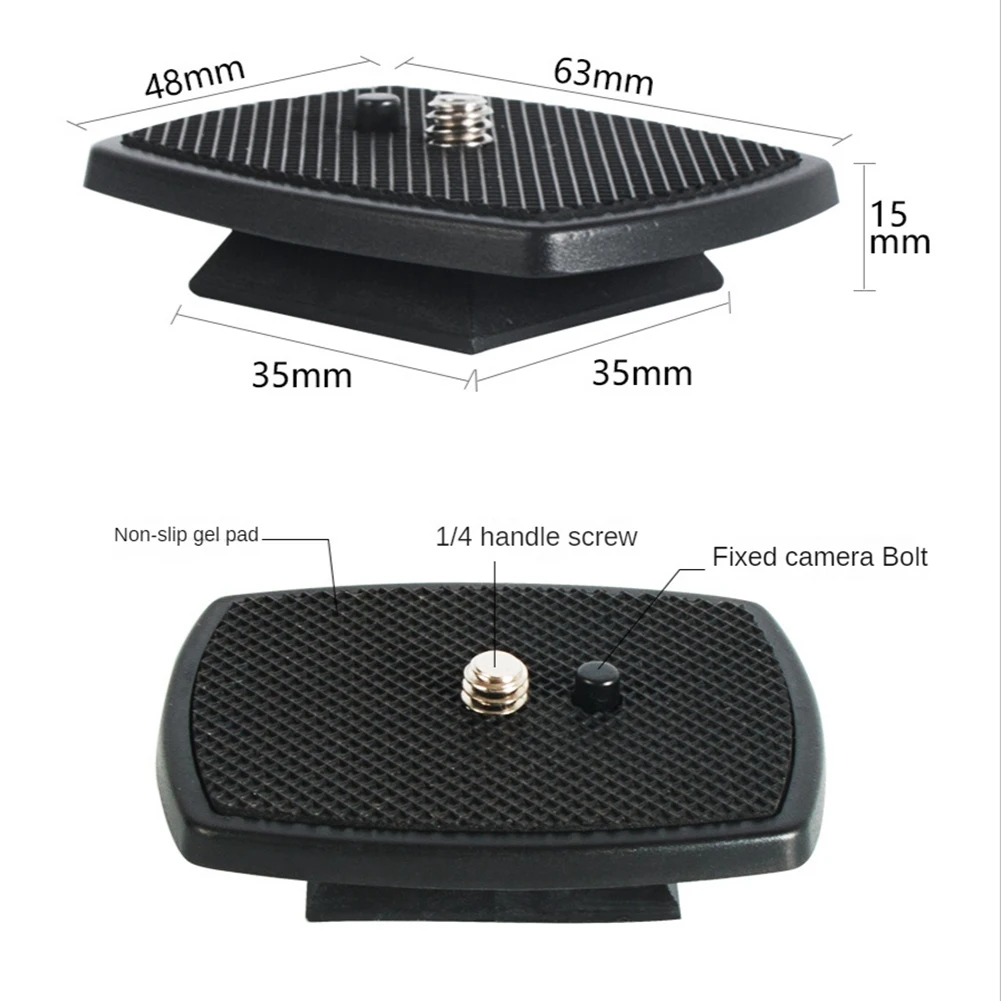 & AT27  Dslr Camera Adapter Mount Camera Tripod Head Quick Release Plate Camera Base Plate for Three-Dimensional Tripod Head