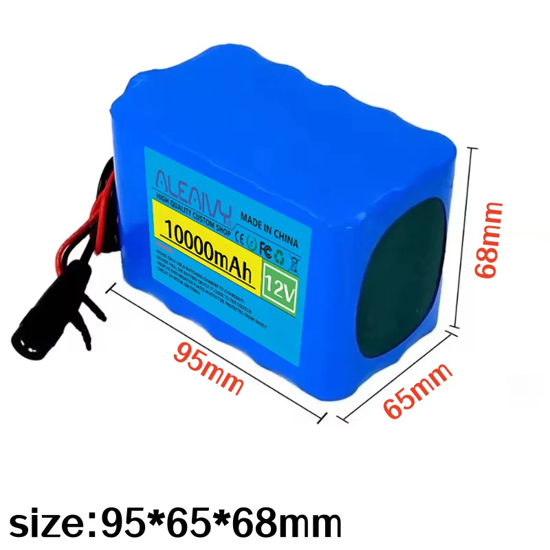 

3S5P 12V 10Ah 18650 li-lon battery pack with BMS for Monitor emergency lights Uninterrupted power or Portable Device Power Tools