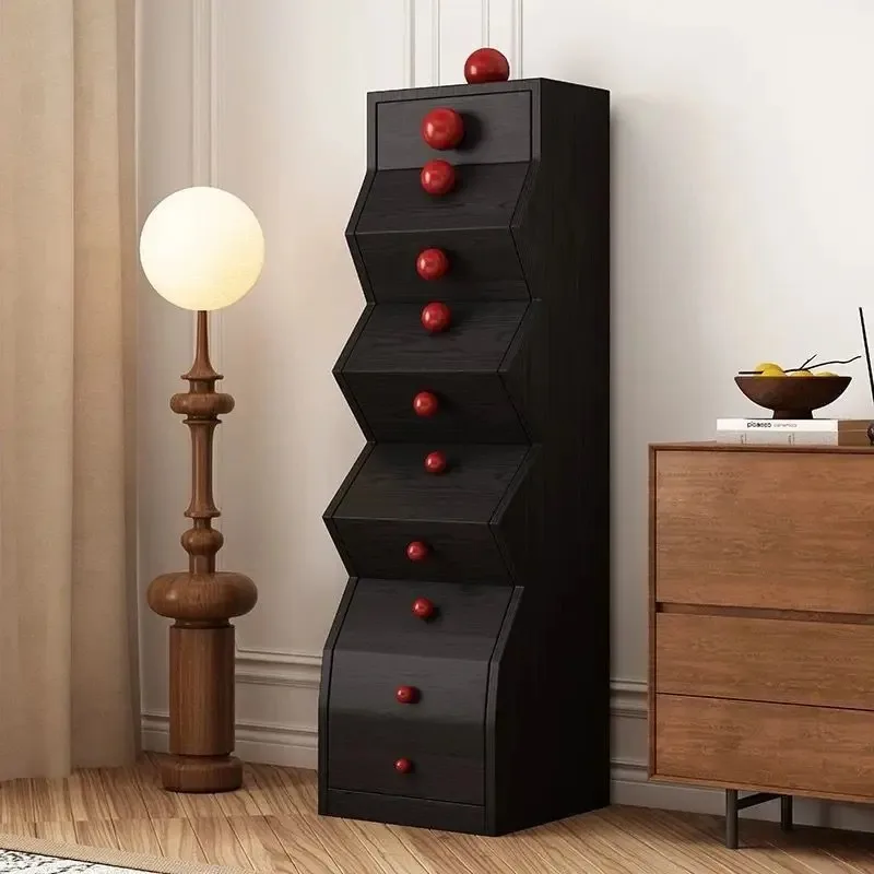 

Solid wood antique chest of drawers, irregular cabinet