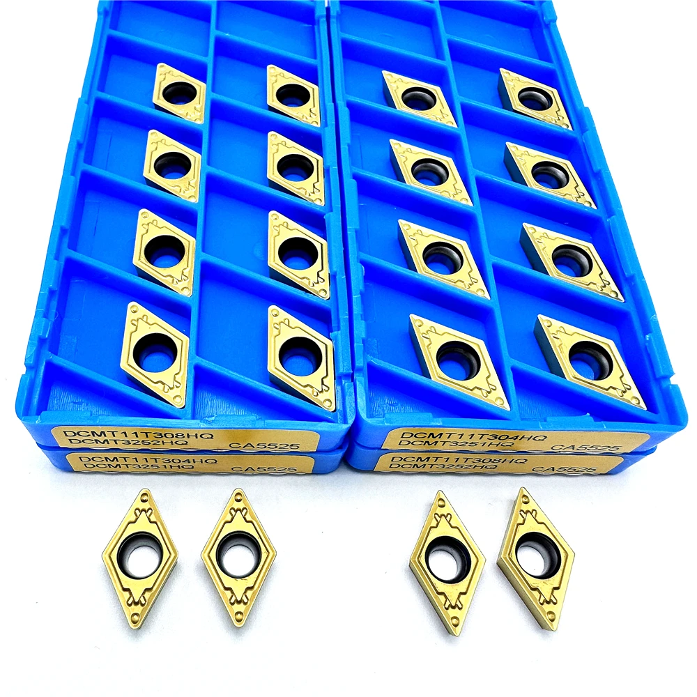 

DCMT11T304 DCMT11T308HQ CA5525 Carbide Inserts Internal Turning Tool High Quality Lathe Tool Steel Processing CNC Turning Insert