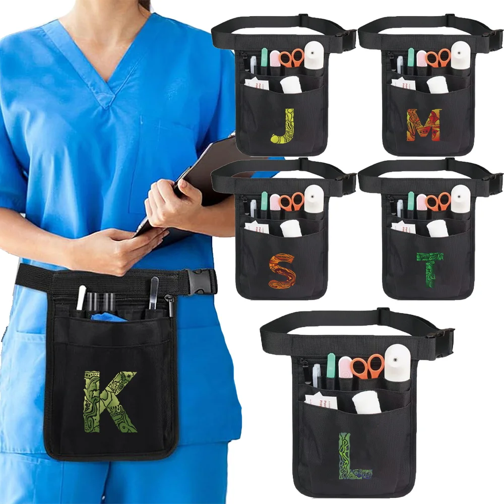 

Nurse Waist Pocket Engrave Image Series Medical Supplies Storage Pack Adjustable Nurse Multi Pocket Waist Bag Tool Organizer