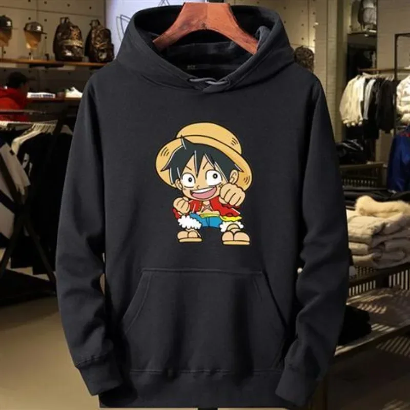 

ONE PIECE, модные горячие предметы, новый популярный свитер с капюшоном, мужской Луффи Solonro, аниме, периферийные устройства, осенний тренд, студенческая одежда для подростков, куртка