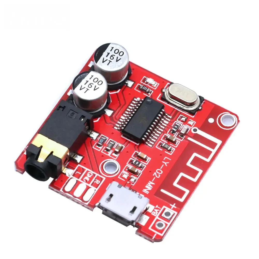DIY Bluetooth Audio Receiver Board Bluetooth 5.0 Lossless Car Audio Decoder Board Wireless Stereo Music Module 3.7-5V MP3