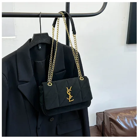 

​ ​ Новинка 2023 года, женская сумка через плечо с ремешком-цепочкой, осень-зима, винтажный кошелек на плечо, шикарная эстетичная мягкая искусственная кожа, повседневная ​