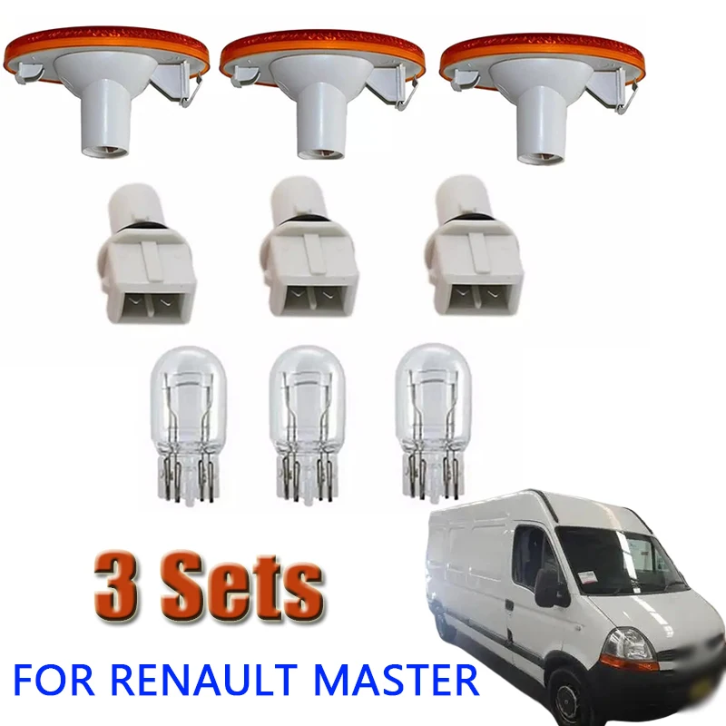 For Renault Master Side Marker Lamp Light Lens Bulb Holder Bulb 261b00001R LED Side Marker Turn Signal Light Car Accessories