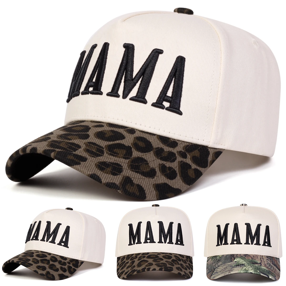 Unisex MAMA Embroidery Baseball Caps Spring Autumn Outdoor A