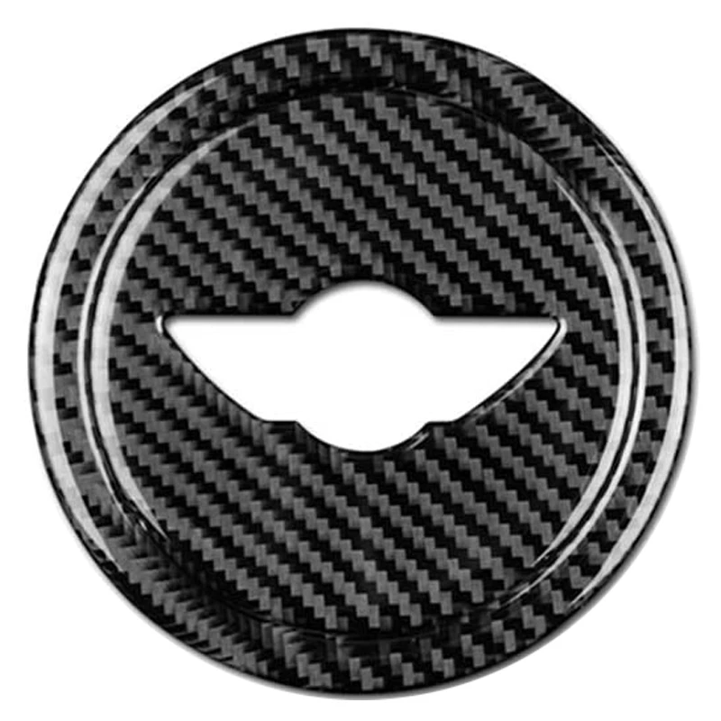 Car Carbon Fiber Steering Wheel Cover Stickers Decal Interior Trim for Mini Cooper Clubman R55 R56 Countryman R60