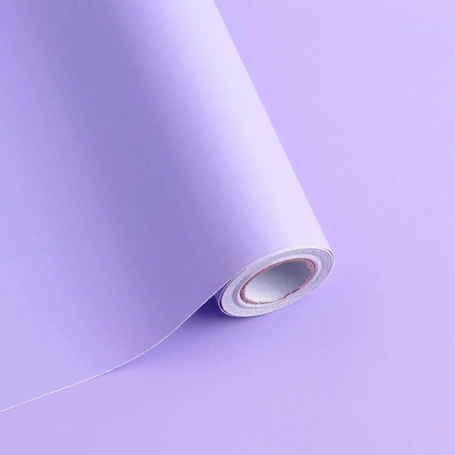 Solid Color Purple Contact Paper Peel and Stick Wallpaper Self-Adhesive Removable Covering Vinyl Roll for Wall Furniture Cabinet