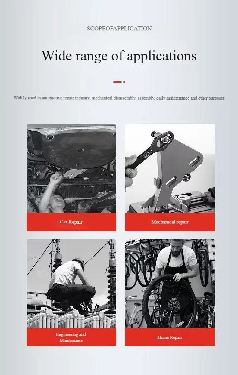 3-17mm Universal Torx Wrench Self-tightening Adjustable Glasses Wrench Board Double-head Torx Spanner