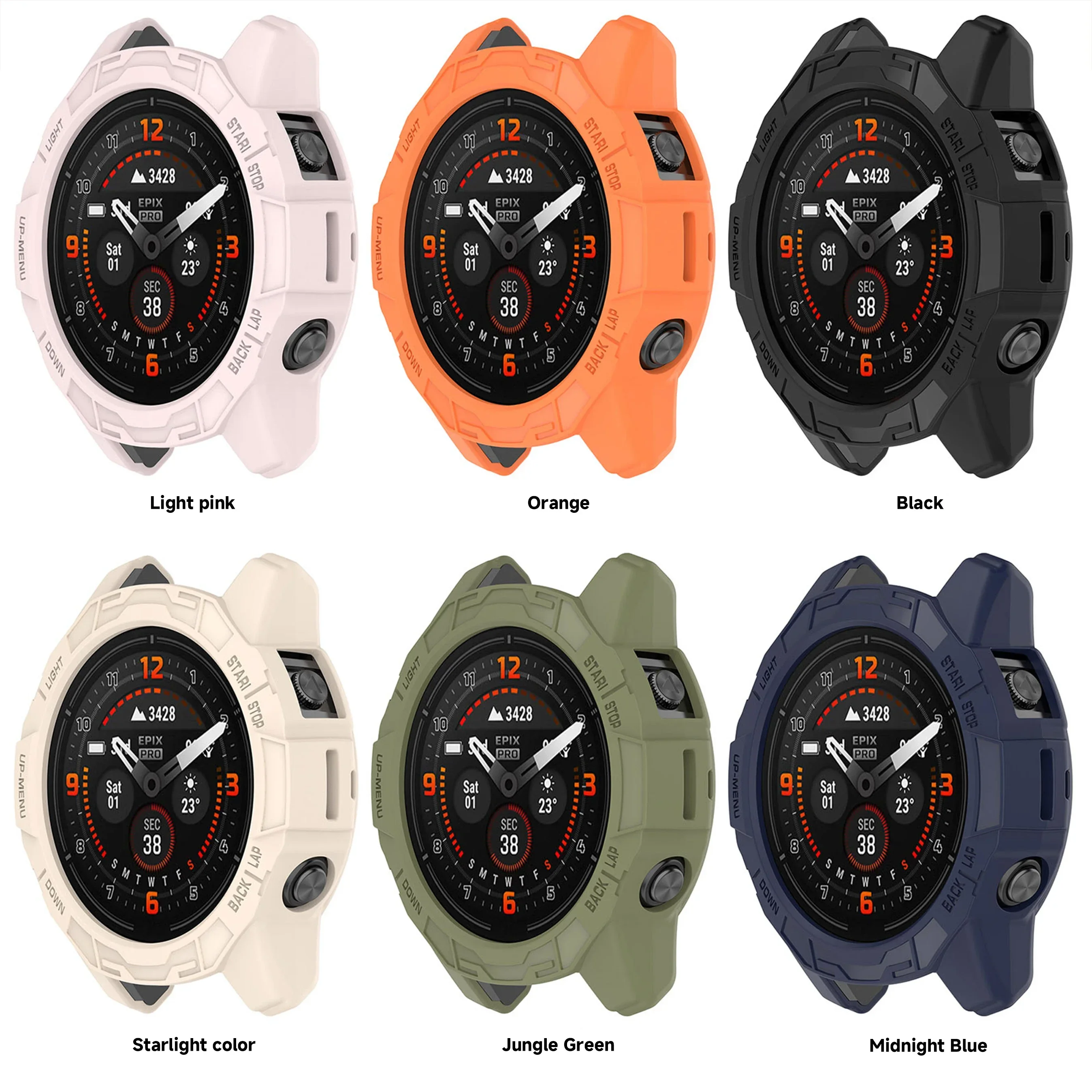 غطاء حماية من البولي يوريثان لـ Garmin Fenix 7 7S 7X Pro حافظة من السيليكون الناعم لـ Garmin Epix Pro (Gen 2) 51 مللي متر 47 مللي متر 42 مللي متر غطاء حماية