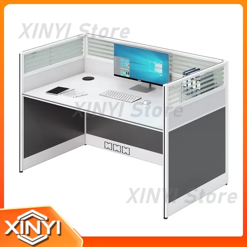 Modular Double Wooden Desk for Office Workstation Modern Board Desk with Drawers for Business Use Home Office Furniture Work