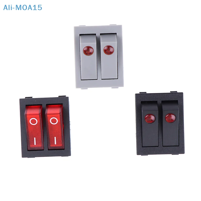 New RK1-23 Oil Heater Switch ON/OFF  Rocker Switch 250V/16A With Double Buttons 1pcs