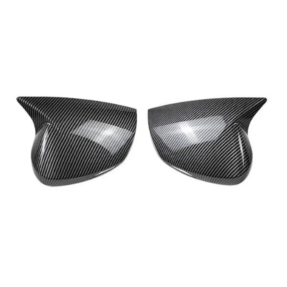 For Kia Sportage 2022-2024 Car Sticker Rearview Side Mirror Cover Wing Cap Exterior Door Rear View Case Trim Carbon Fiber Look
