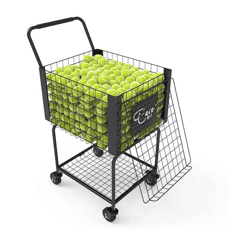 Portable Tennis Cart Basket for Tennis Ball Cart  Large Storage Capacity Holds 300 Tennis Balls