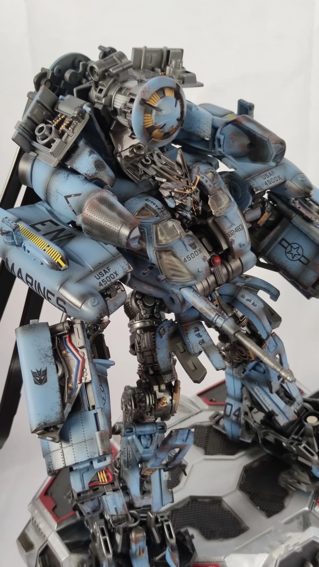 WJ Transformation Vertigo Helicopter Blackout DIY Hand Painted Repaint M05 Oversized KO SS08 Hide Shadow B SET Action Figure