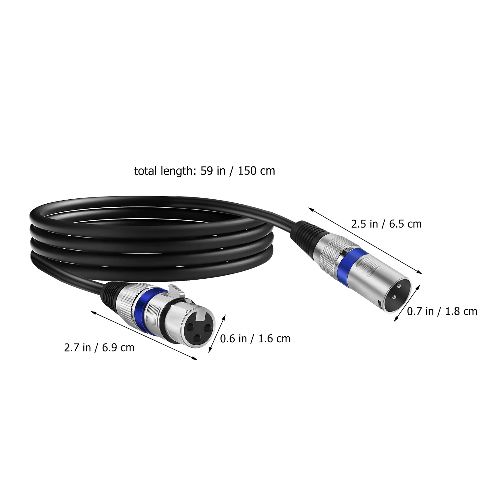 

6 Pcs Double Shielded Wire 6mm Metal Shell Bare Copper Xlr Cable Male To Female Audio Microphone Cables 1 5m Sound Reinforcement