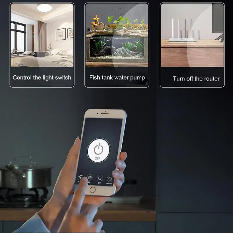 Wifi Convenient Intelligent Timer Remote Control Interlocking Wireless Relay Point Switch Timer Switch With Wifi Connectivity