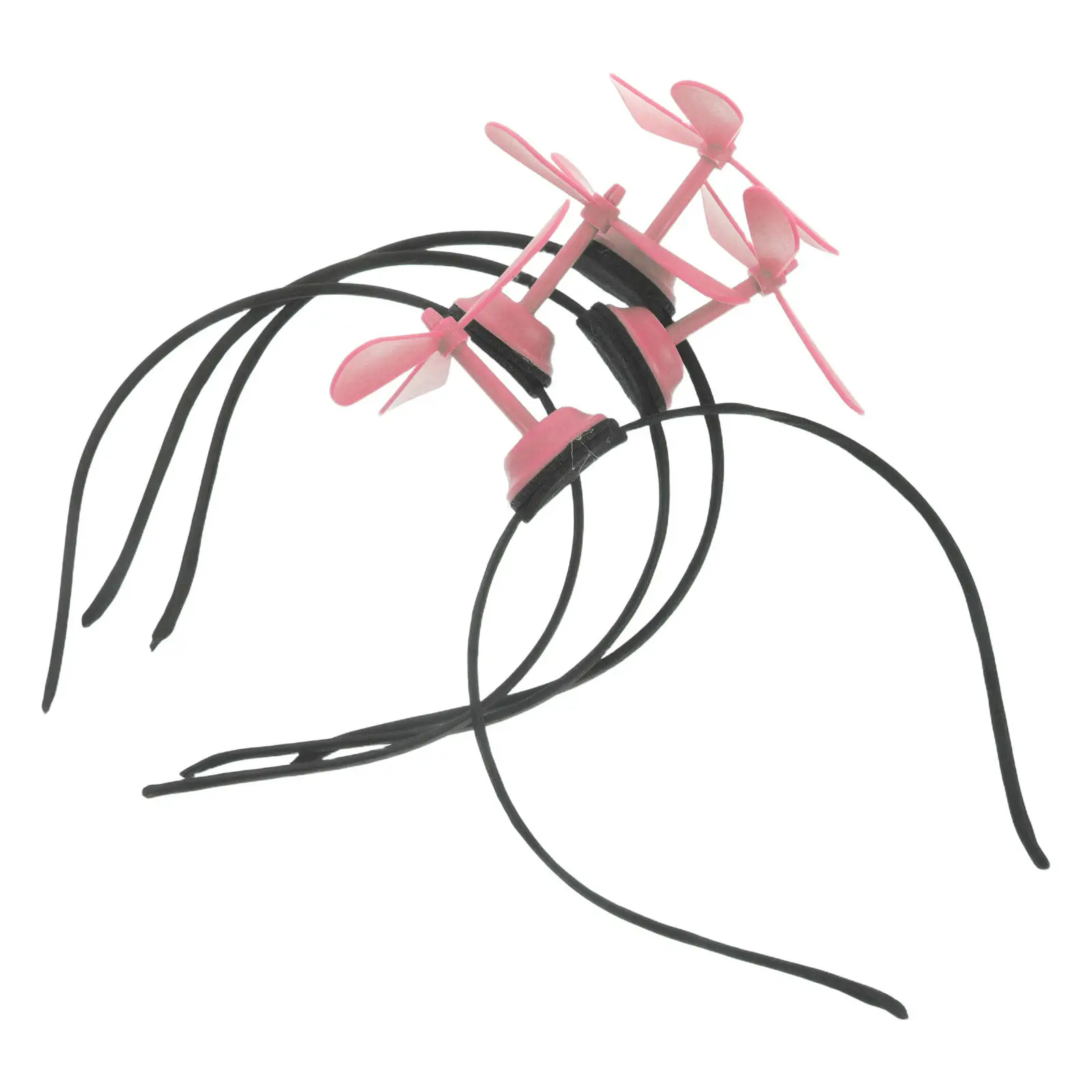 

4Pcs Propeller Headband Cute Stereo Helicopter Shape Hair Hoop Party Birthday Photo Booth Costume Headwear Pink Hair Accessories