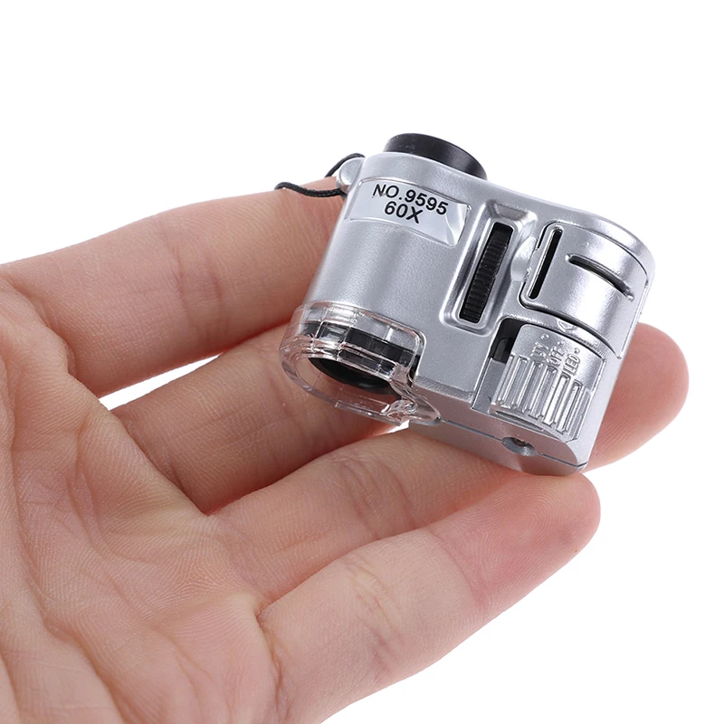 60X Mobile Phone Microscope Portable Pocket Mini Microscope Jewelry Diamond Jade Identification Magnifier for Rosewood
