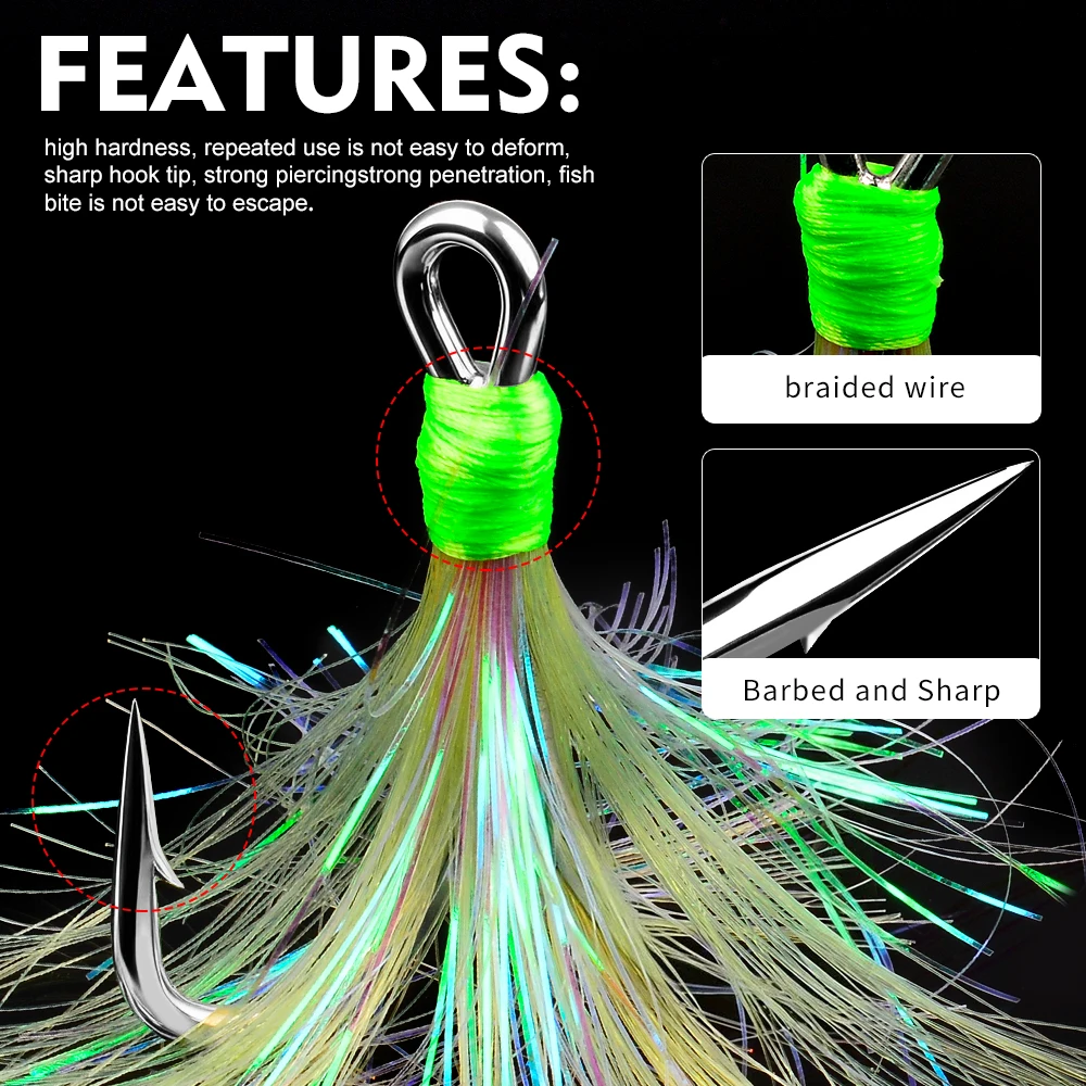 PROBEROS 10 sztuk/pudełko Kotw – Fishing Hook Treble recenzja i cena
