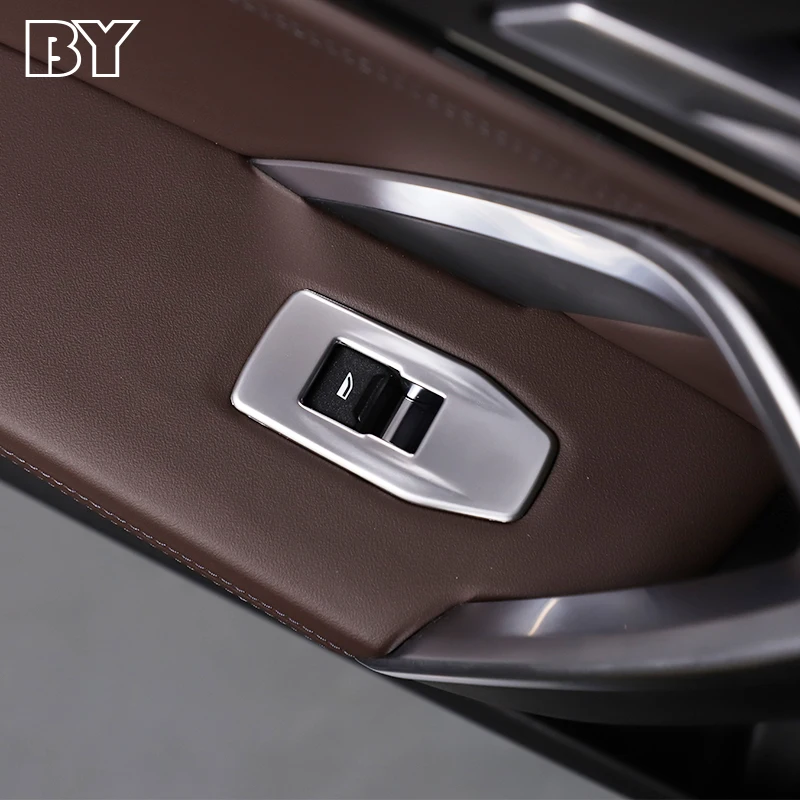 For BMW X1 U11 2023 2024 Car Window Glass Lifting Buttons Frame Trim Stickers Car Accessories