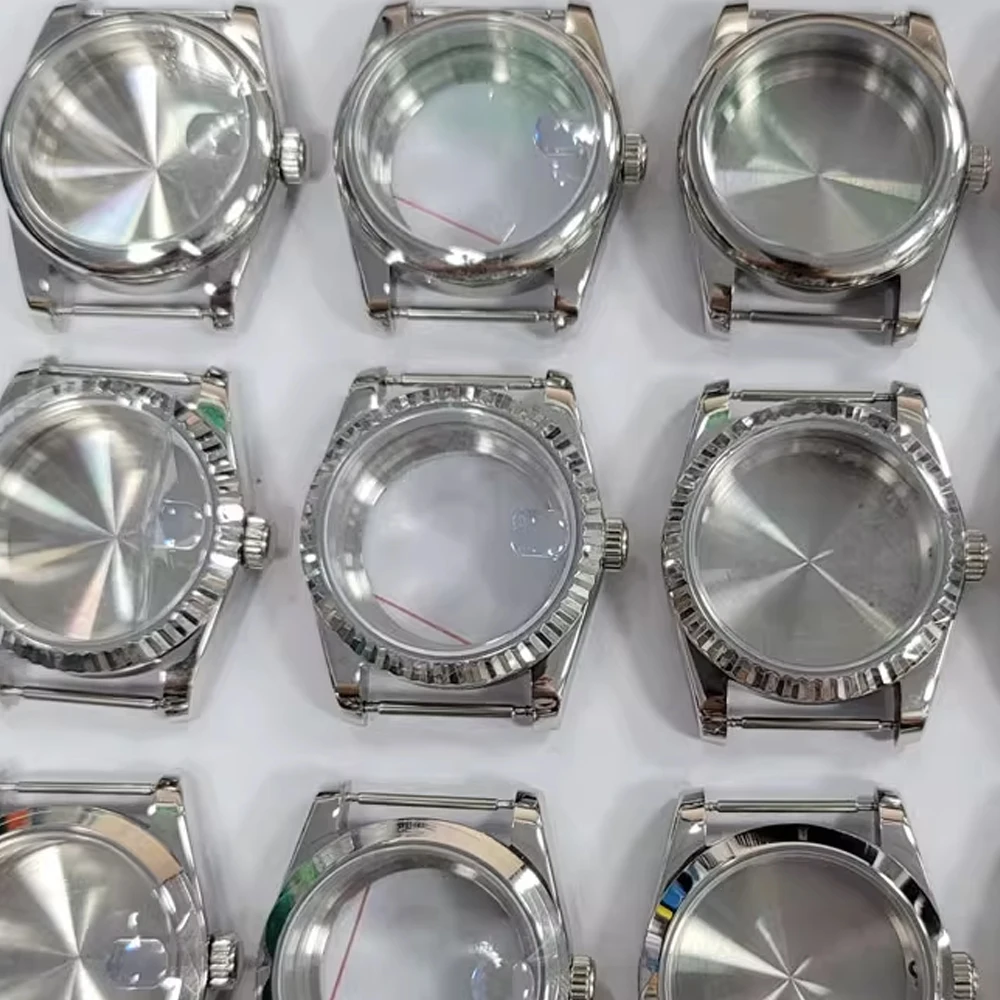 

36mm 39mm Watch Case, Stainless Steel Sapphire Glass Case NH35 Shell for NH35 NH36 4R 7S Movement, Watch Cover Fits 28.5mm Dial
