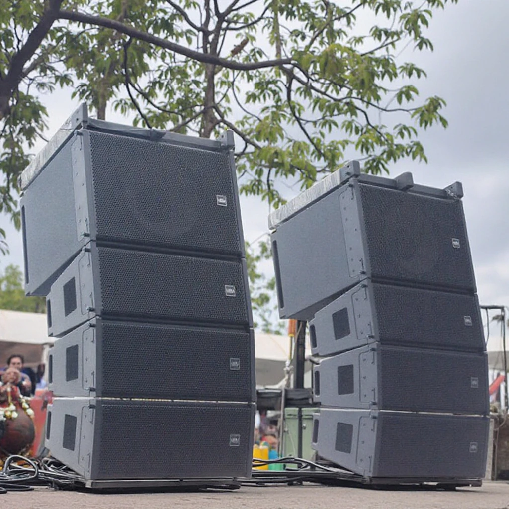 

Активная линейная звуковая система H2A Stage с встроенным модулем усилителя DSP для выступлений на открытом воздухе, баров, школ, свадеб