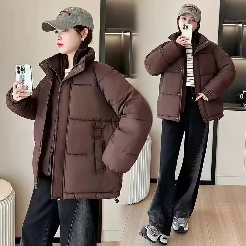 2025New hiver femmes veste Parkas femme vers le bas coton pardessus épais chaud faux deux pièces coton vestes femme vêtements d'extérieur décontractés