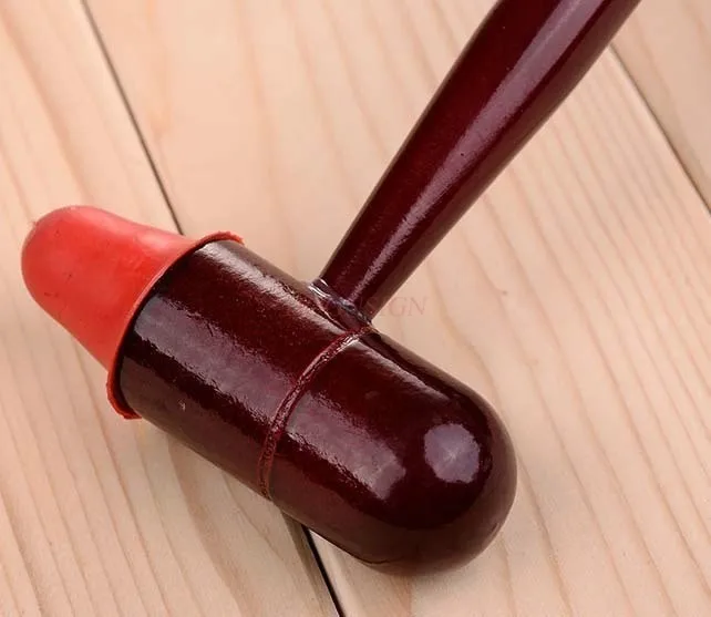 Boutique-Mahagonihammer, Fußbadhammer, Rückenhammer, Meridianhammer, Haushaltshammer aus Silikon/Gummi mit rotem Mund