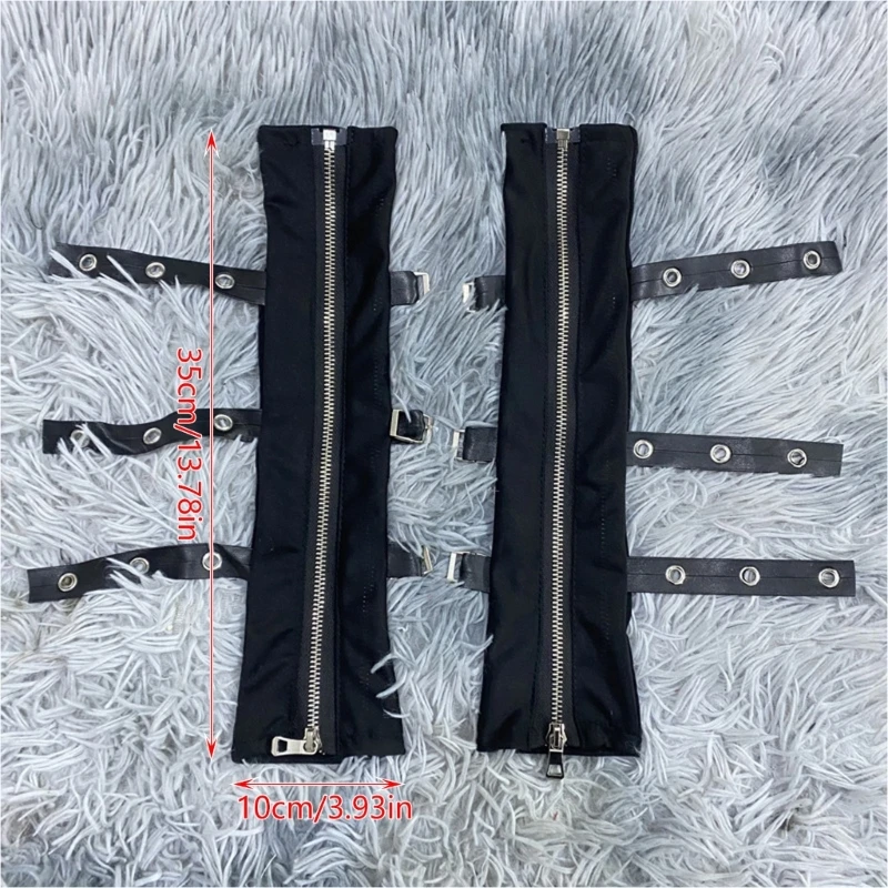 Adjustable Rock Dark Arm Protector With Embellished Design For Wrist Support And Stylish Defense