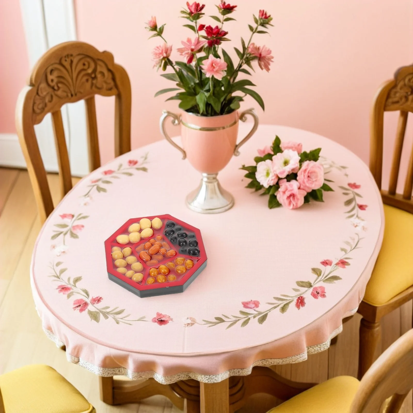 

4 Pcs Miniature Fruit Tray Box Artificial Rice Fake Food Display Furniture Dollhouse Toy Decorations Simulation