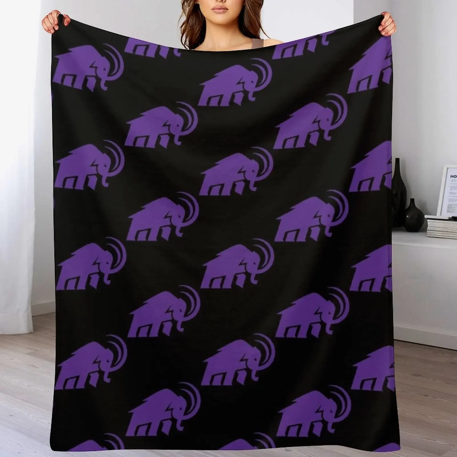 

Amherst College mammoths Throw Blanket Reusable Durable Soft Blanket for All Seasons