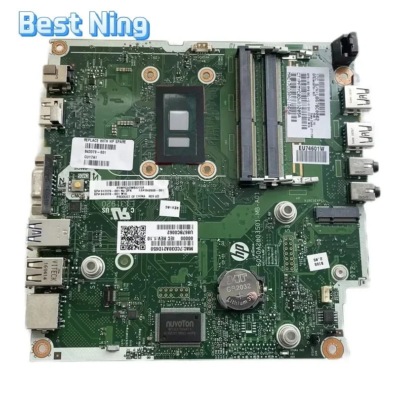 

Для настольной материнской платы HP 260 G2 6050A 2803501 -MB-A01 Материнская плата 843379 -002/ 842606 -002 843379 -601/ 940092 -001