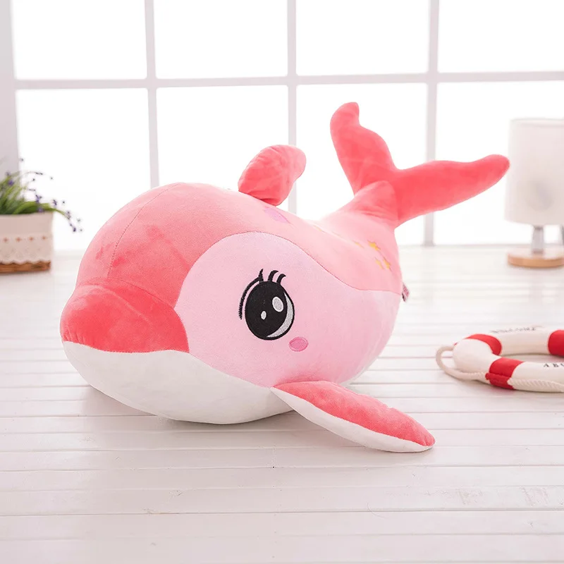 Dolphin plush toys girls sleep doll June 1 Children's Day gift oceanarium fish pillow