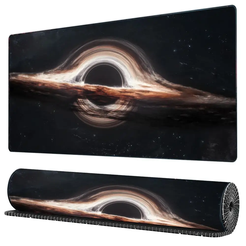 

Коврик для клавиатуры с рисунком космической галактики, резиновый противоскользящий коврик для мыши, аксессуары для компьютерных игр, офисный коврик для мыши, очень большой коврик для мыши