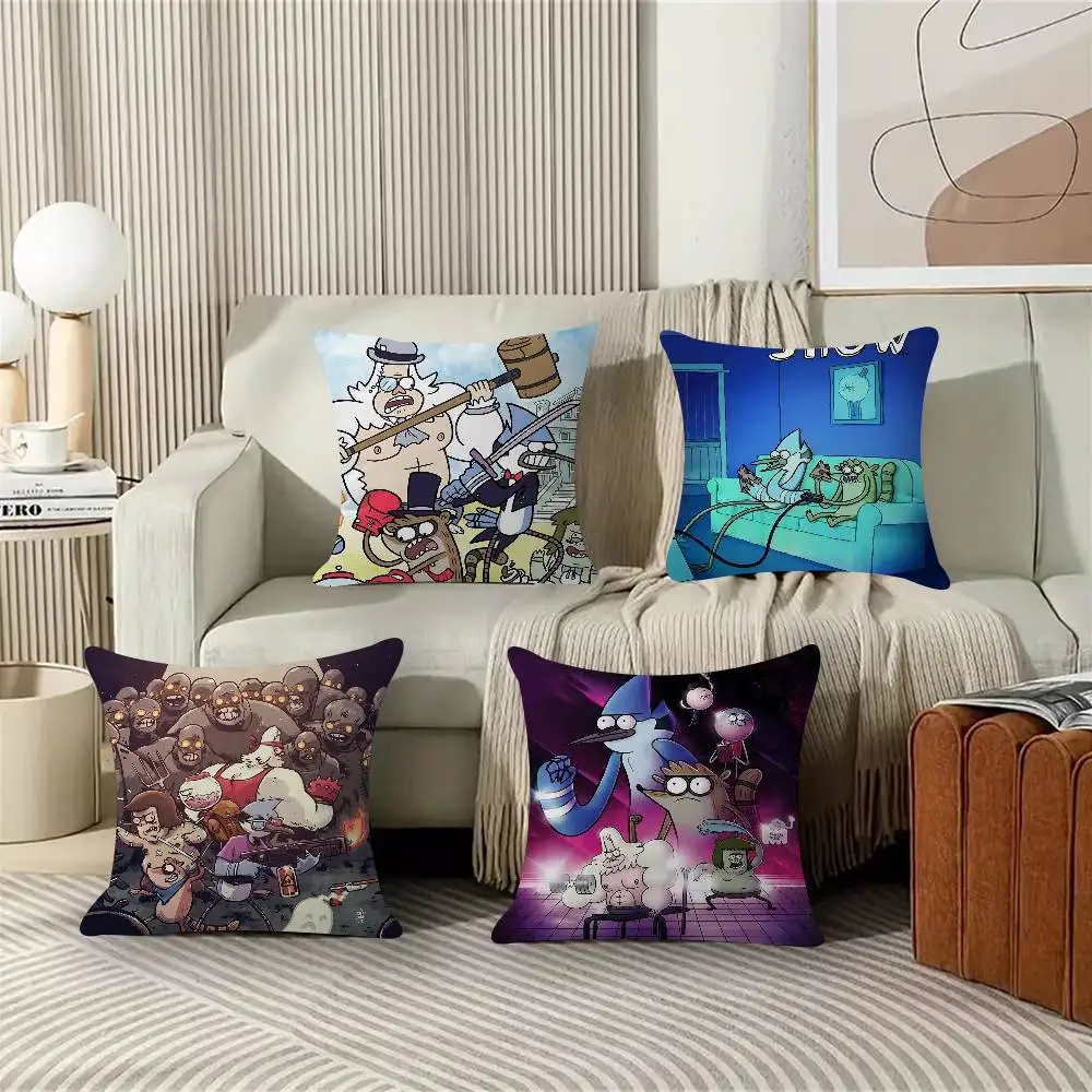 1pc Regular Show Pillow Anime Pillow Sofa Bed Head Pillow Cover Cushion Cover Fashion