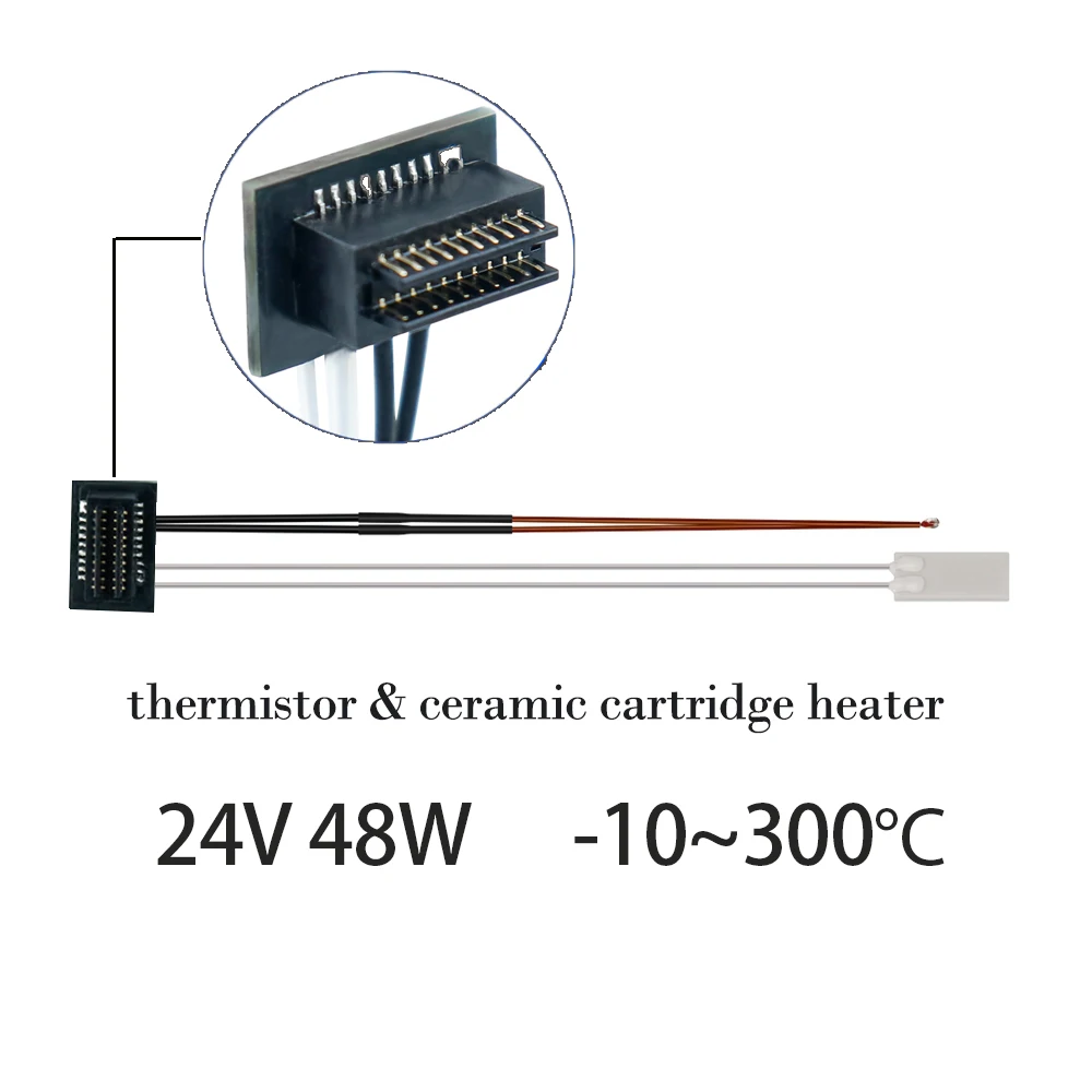 3D Printer Parts Ceramic Cartridge Heater NTC 3950 100K Thermistor Temperature Sensor For Bambu Lab X1 X1-Carbon Combo P1P