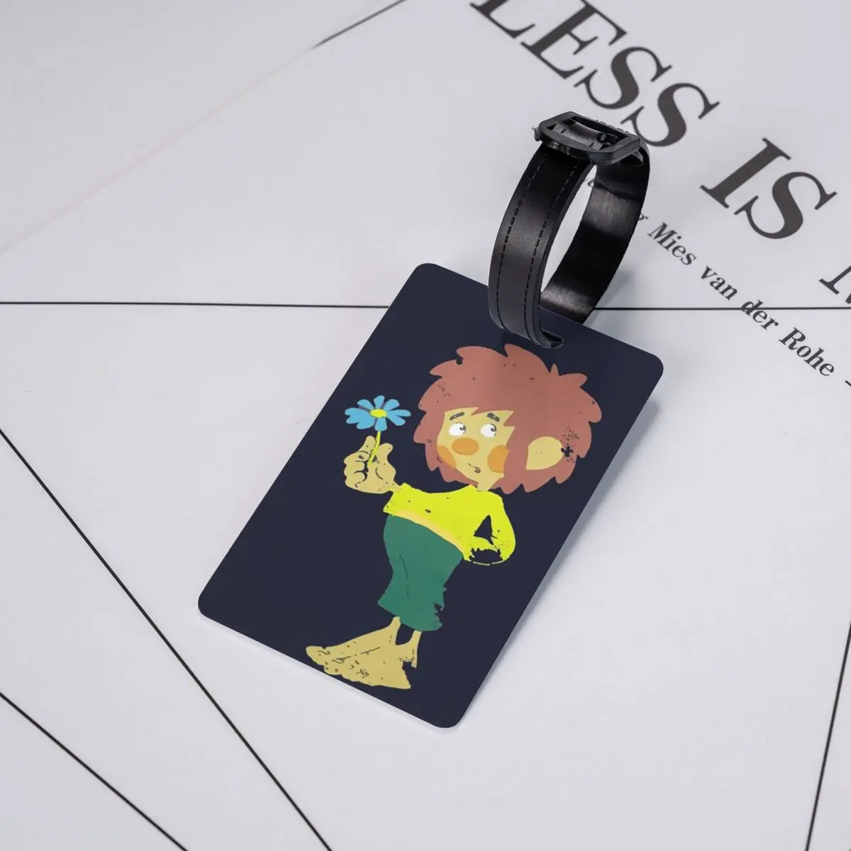 Pumuckl Blume - Figur 1983 علامات الأمتعة ملحقات الحقائب السفر المحمولة الأمتعة الصعود علامة التسمية حامل معرف اسم العنوان #5