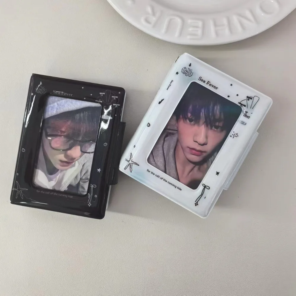 New Shining Shell Series Love Card Album PVC with 20 Internal Pages Photocard Binder 3 Inch Mini Idol Card Collect Book