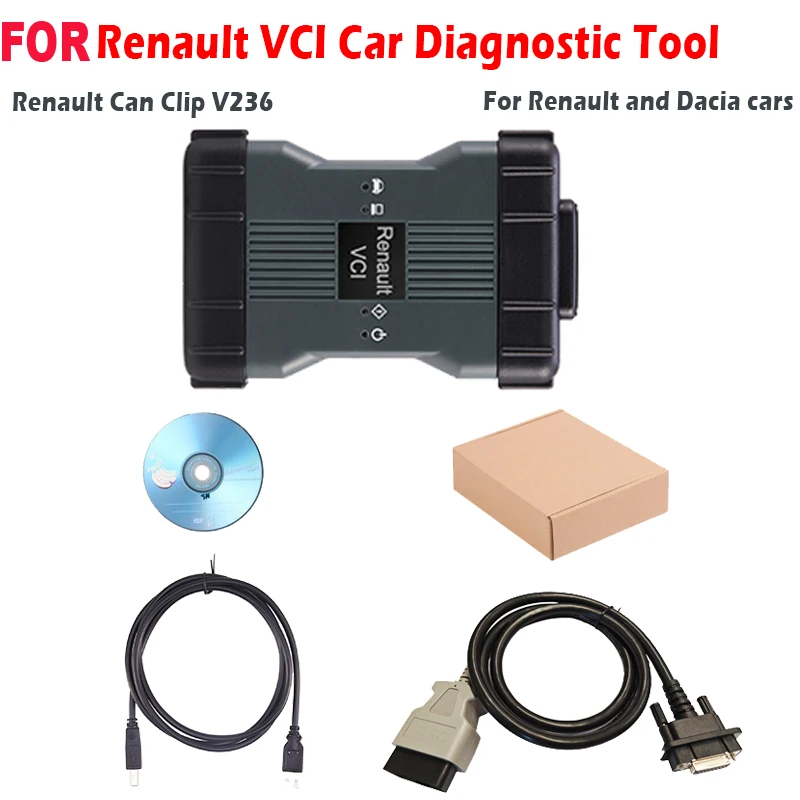 V236 CAN CLIP For Renault VCI adapter Wireless Wifi Diagnostic Interface Programming Tool 2in1 Scanner diagnosis For Renault Car