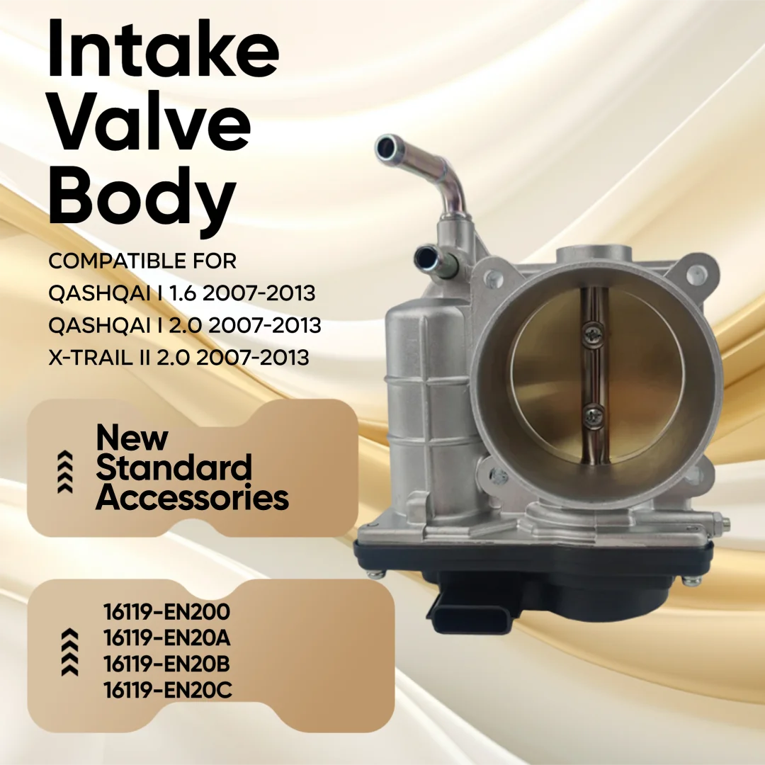 

Корпус впускного клапана автомобиля, электронный корпус дроссельной заслонки в сборе 16119-EN200 16119-EN20C, совместимый с двигателем Nissan QASHQAI 2.0L MR20DE