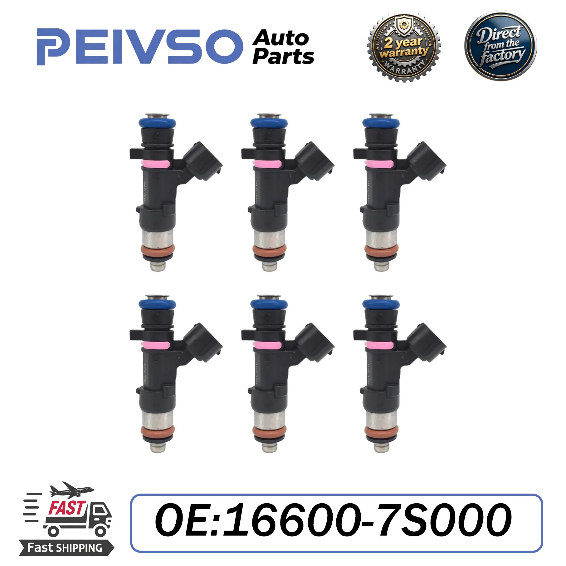 

6x 16600-7S000 0280158007 High Quality Fuel injector for NISSAN FRONTIER PATHFINDER 2009-2012 XTERRA 2009-2014 4.0L V6